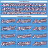 Custom Powder Blue White-Red Authentic Baseball Jersey