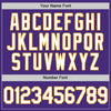 Custom Purple White-Gold Authentic Baseball Jersey