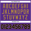 Custom Purple Black Pinstripe Black-Old Gold Authentic Baseball Jersey