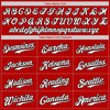 Custom Red White-Black Authentic Baseball Jersey