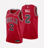 men's Chicago Bulls #2 Lonzo Ball stitched jersey