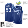 Custom NBA Royal White-Light Blue Round Neck Rib-Knit Basketball Jersey