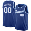 Custom NBA Royal White-Light Blue Round Neck Rib-Knit Basketball Jersey