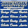 Custom Royal White-Gold Authentic Baseball Jersey