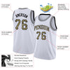 Custom NBA White Camo-Black Round Neck Rib-Knit Basketball Jersey