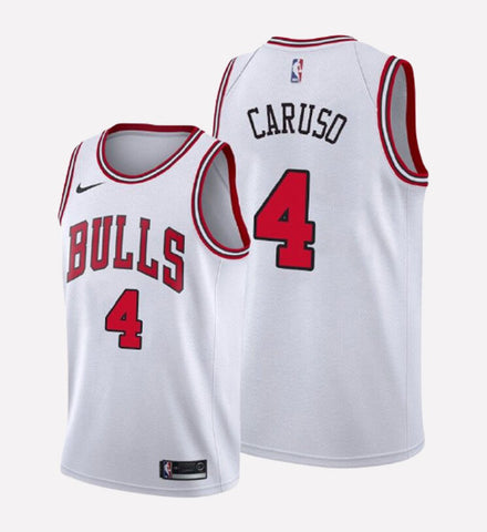 Men's Chicago Bulls #4 Alex Caruso stitched jersey