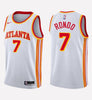 Men's Atlanta Hawks #7 Rajon Rondo stitched jersey