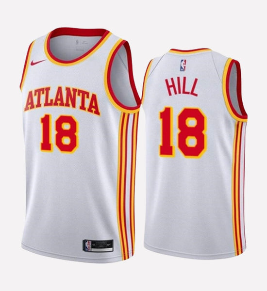 Men's Atlanta Hawks #18 Solomon Hill stitched jersey