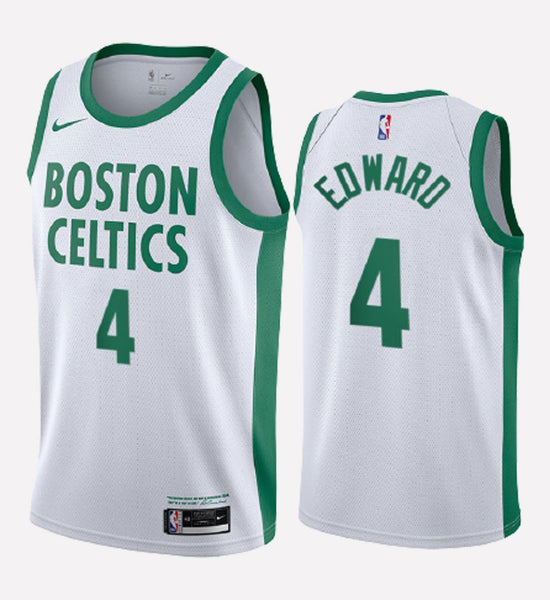 Men's Boston Celtics #4 Carsen Edwards stitched jersey