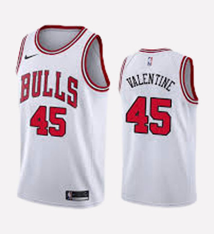 Men's Chicago Bulls #45 Denzel Valentine stitched jersey