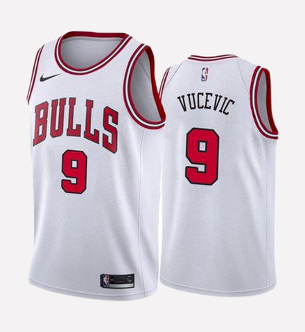 Men's Chicago Bulls #9 Nikola Vucevic stitched jersey