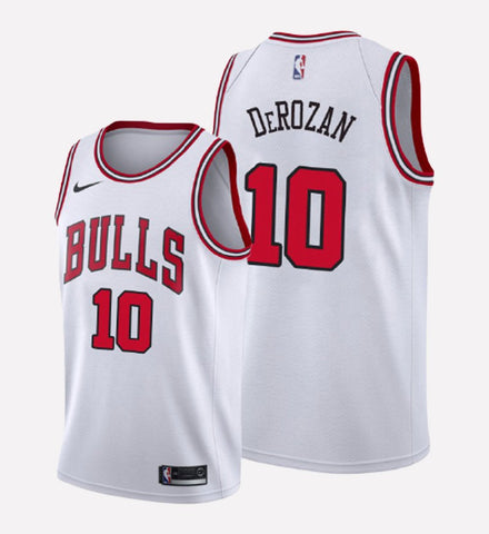 Men's Chicago Bulls #10 Demar DeRozan stitched jersey