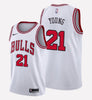 men's Chicago Bulls #21 Thaddeus Young stitched jersey