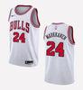 Men's Chicago Bulls #24 Lauri Markkanen stitched jersey