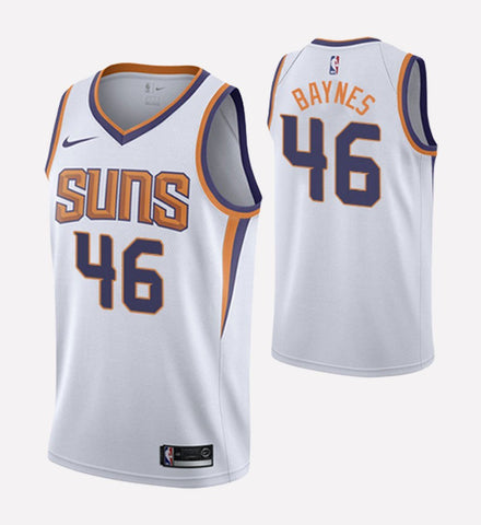 Men's Phoenix Suns #46 Aron Baynes stitched jersey